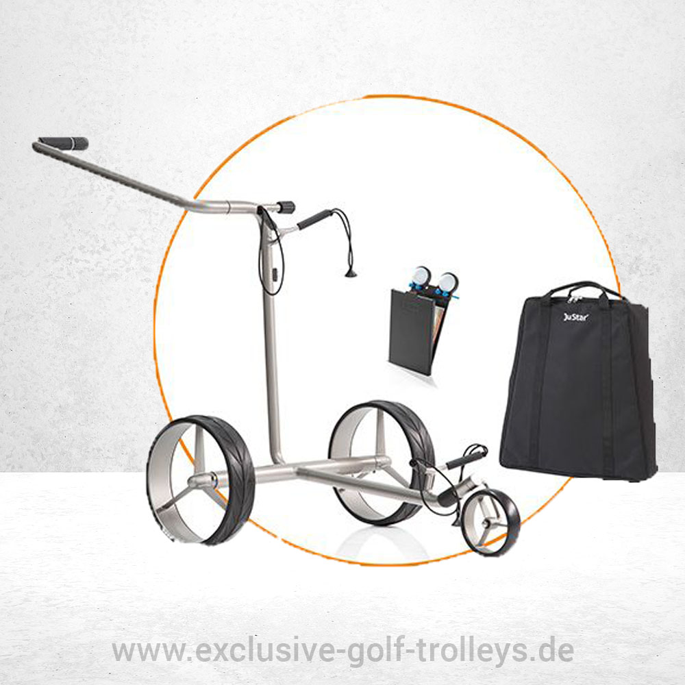 JuStar Silver 1.0 Golftrolley-Set 1 JuStar Silver Set,