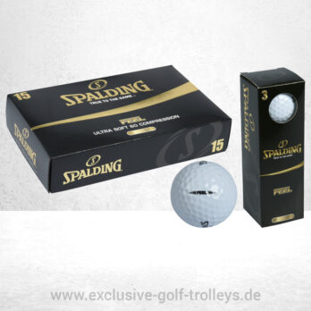 Spalding Feel Golfbälle, white