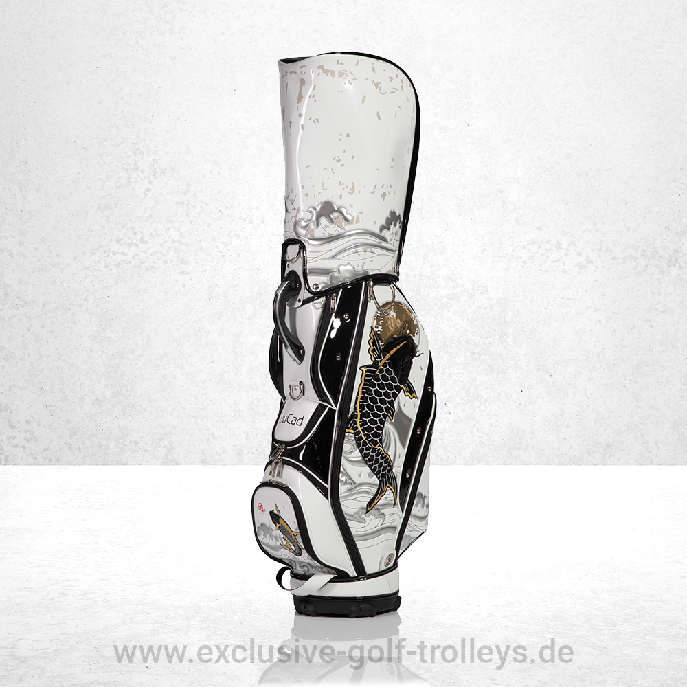 JuCad Golfbag Luxury Japan 6 JuCad Golfbag Luxury Koy Golftasche Luxury Limited Edition bestickt Luxusgolfbag