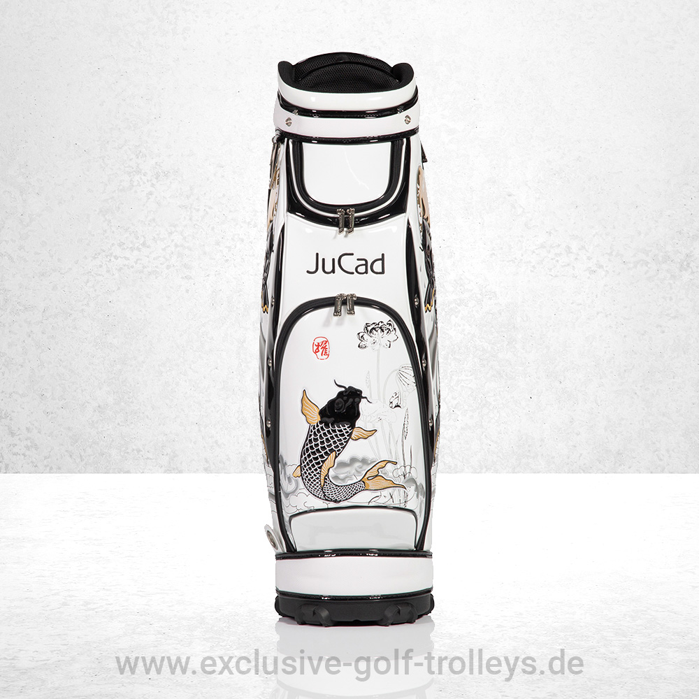 JuCad Golfbag Luxury Japan 2 JuCad Golfbag Luxury Koy Golftasche Luxury Limited Edition bestickt Luxusgolfbag