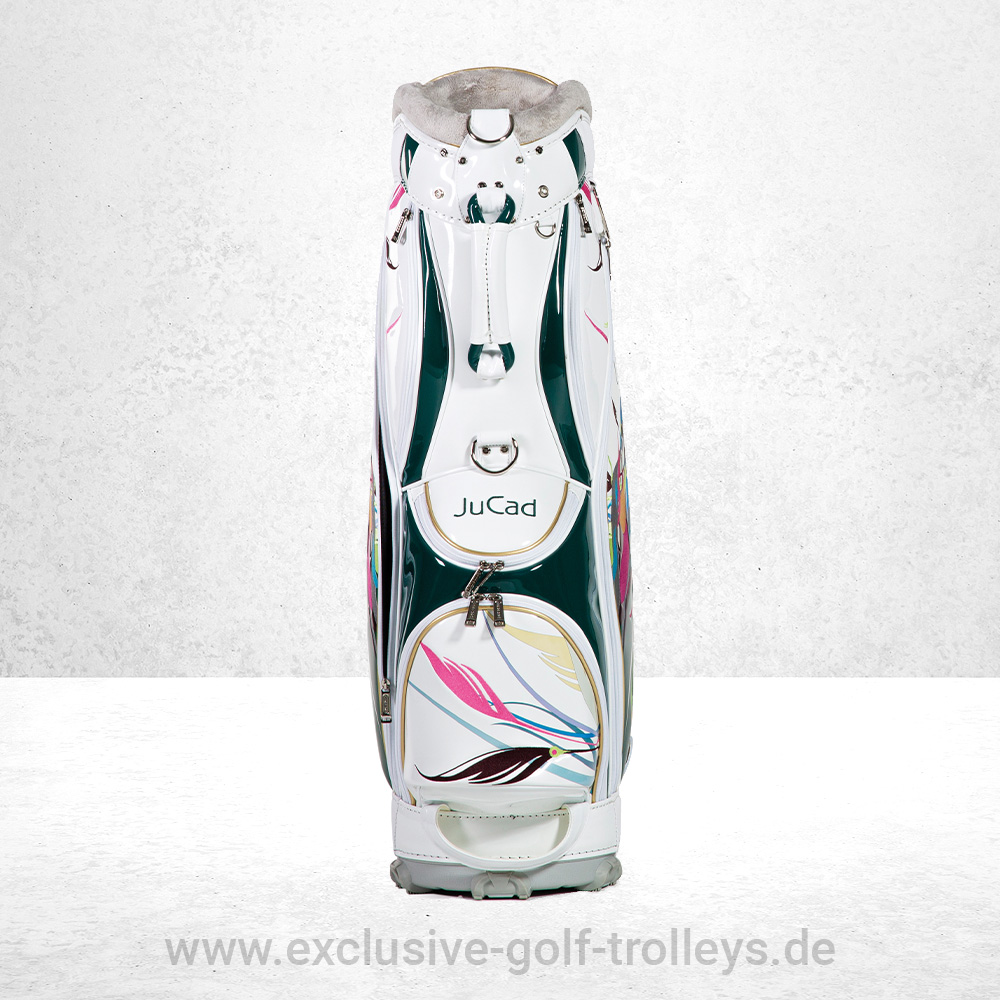 JuCad Golfbag Luxury Paradise 3 JuCad Golfbag Luxury Paradise Golftasche Luxury Limited Edition bestickt Luxusgolfbag weiß