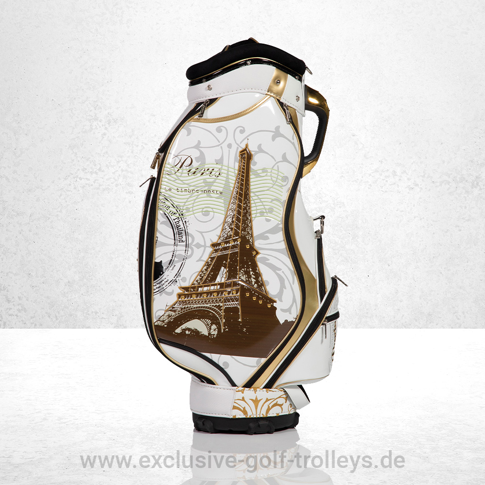 JuCad Golfbag Luxury Paris 4 JuCad Golfbag Luxury Golftasche Luxury Limited Edition bestickt Luxusgolfbag Paris