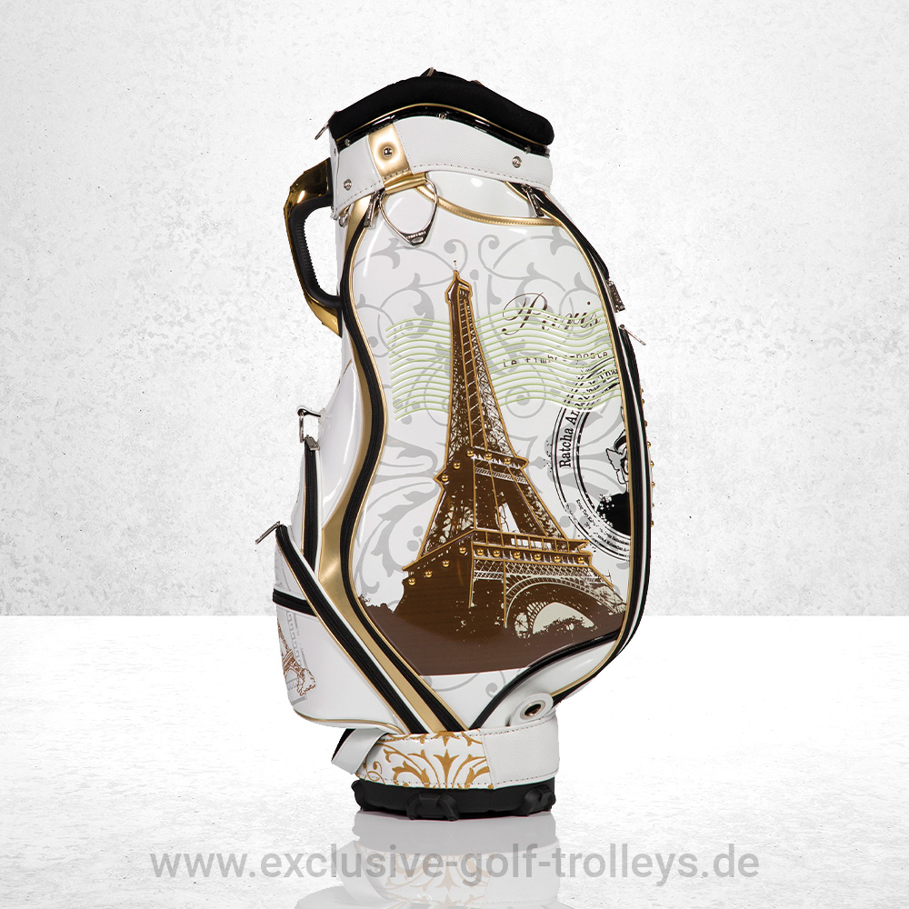 JuCad Golfbag Luxury Paris 3 JuCad Golfbag Luxury Golftasche Luxury Limited Edition bestickt Luxusgolfbag Paris