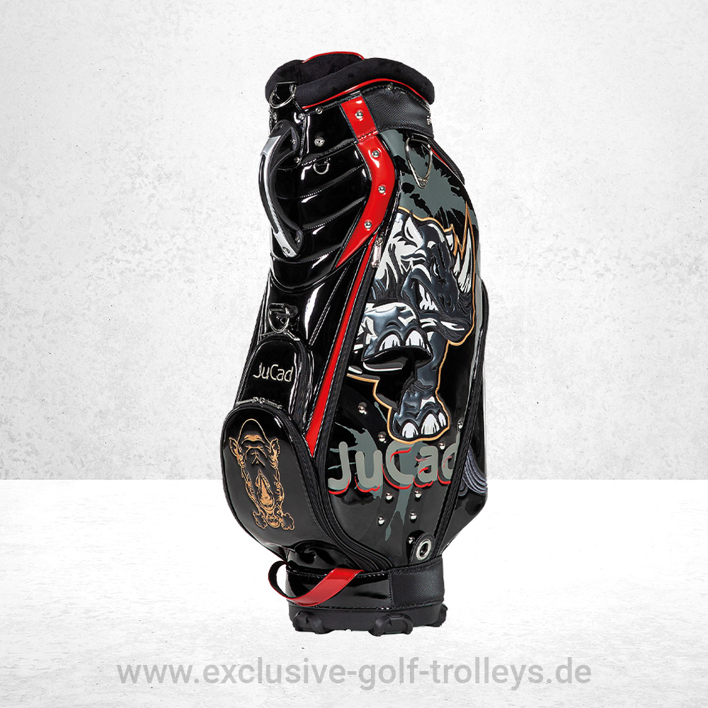 JuCad Golfbag Luxury Schwarz 8 JuCad Golfbag Luxury Golftasche Luxury Limited Edition bestickt Luxusgolfbag