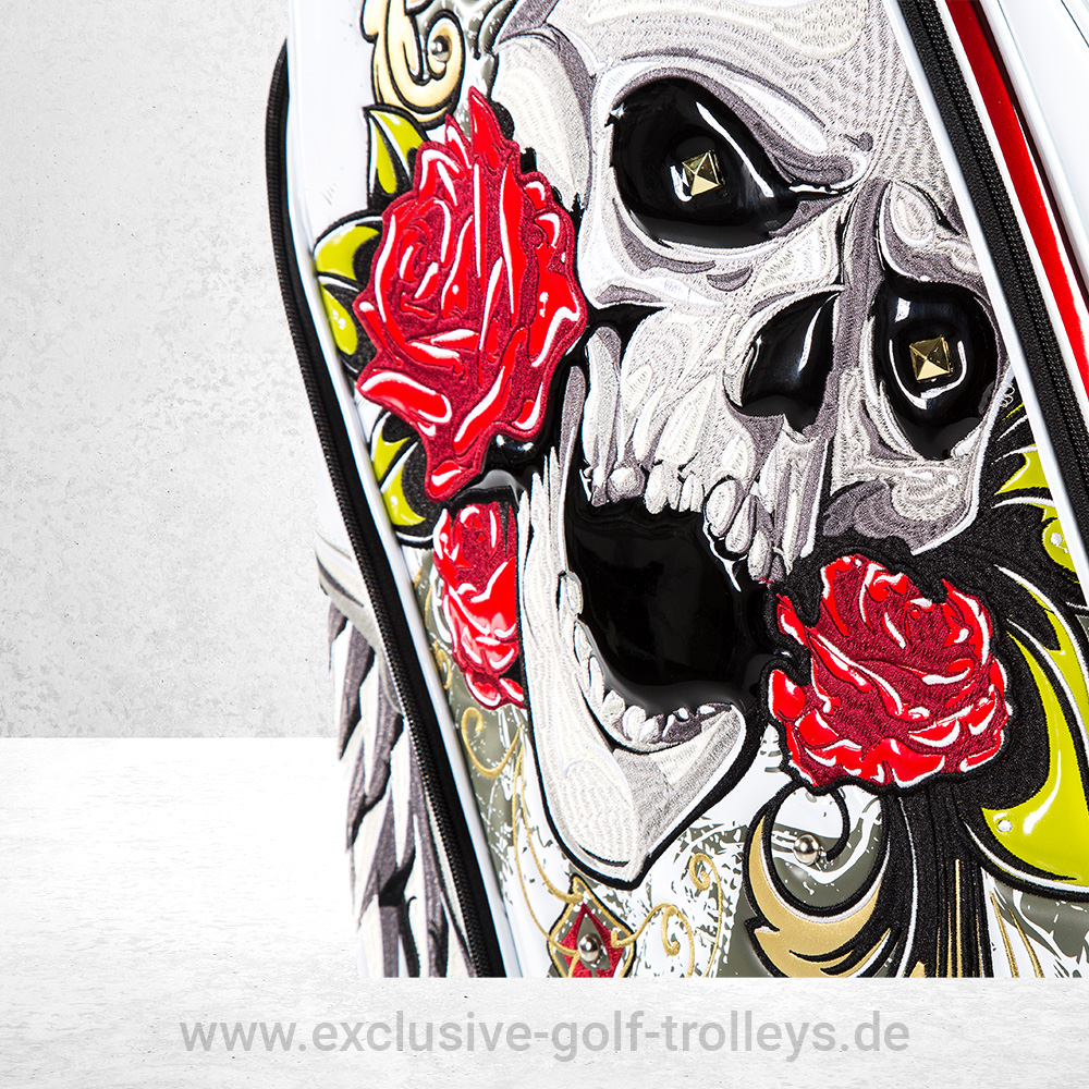 JuCad Golfbag Luxury Weiß 6 JuCad Golfbag Luxury Golftasche Luxury Limited Edition bestickt Luxusgolfbag
