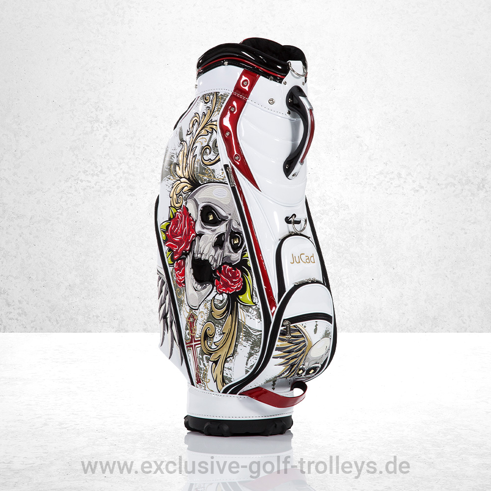 JuCad Golfbag Luxury Weiß 4 JuCad Golfbag Luxury Golftasche Luxury Limited Edition bestickt Luxusgolfbag
