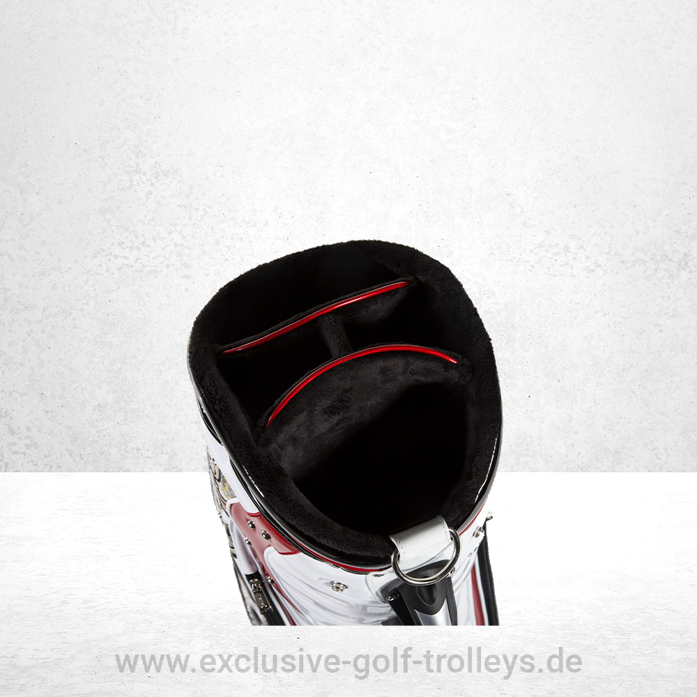 JuCad Golfbag Luxury Weiß 9 JuCad Golfbag Luxury Golftasche Luxury Limited Edition bestickt Luxusgolfbag