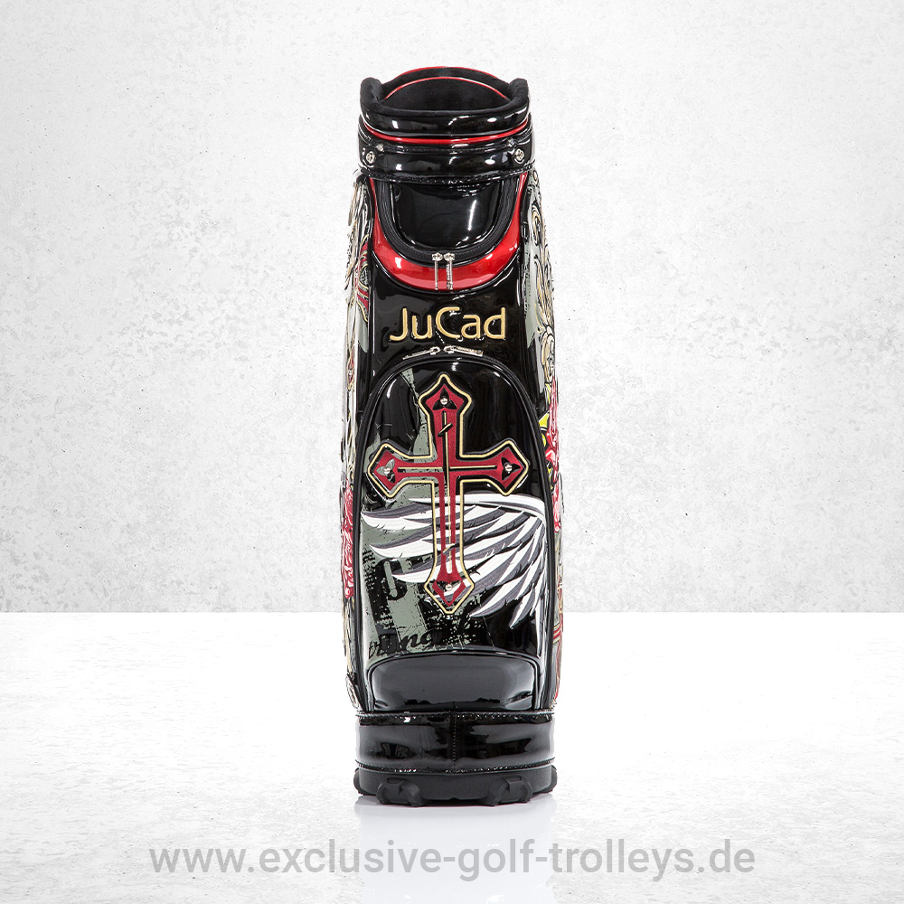 JuCad Golfbag Luxury Schwarz 3 JuCad Golfbag Luxury Golftasche Luxury Limited Edition bestickt Luxusgolfbag