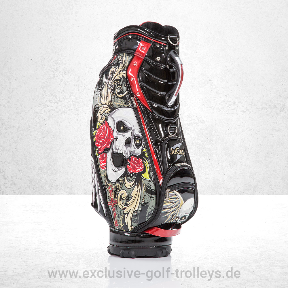 JuCad Golfbag Luxury Schwarz 4 JuCad Golfbag Luxury Golftasche Luxury Limited Edition bestickt Luxusgolfbag