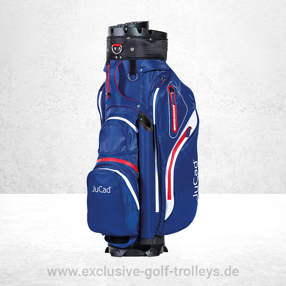 JuCad Golfbag Manager Aquata Weiß-Blau 6 Golfbag JuCad Manager Aquata Blau Rot Weiß