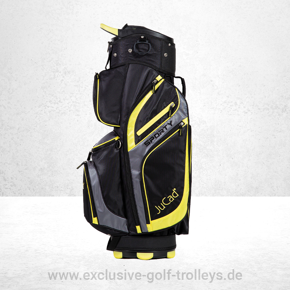 JuCad Golfbag Sporty Schwarz-Gelb Klicksystem 5 Golfbag JuCad Sporty