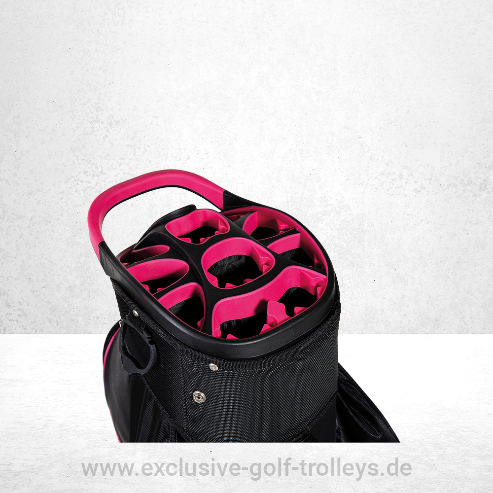 JuCad Golfbag Sporty Schwarz-Pink 3 Golfbag JuCad Sporty