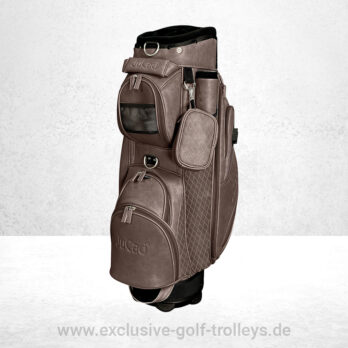 Golfbag JuCad Cartbag Style Dunkelbraun Lederoptik