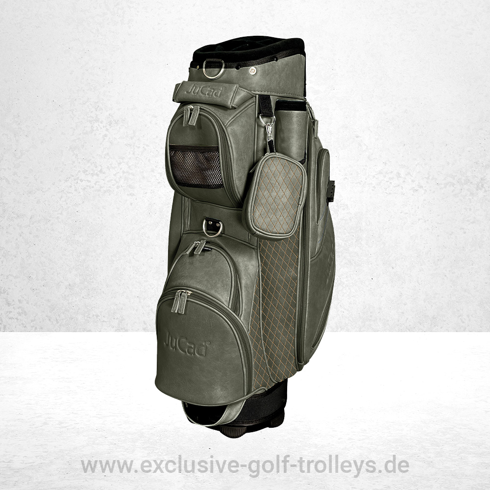 Golfbag JuCad Cartbag Style Dunkelbraun Lederoptik 9 Golfbag JuCad Style