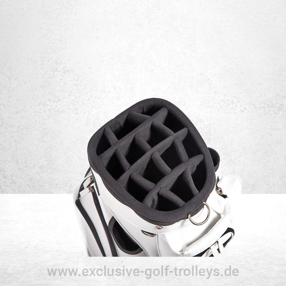 Golfbag JuCad Cartbag Style Dunkelbraun Lederoptik 2 Golfbag JuCad Style
