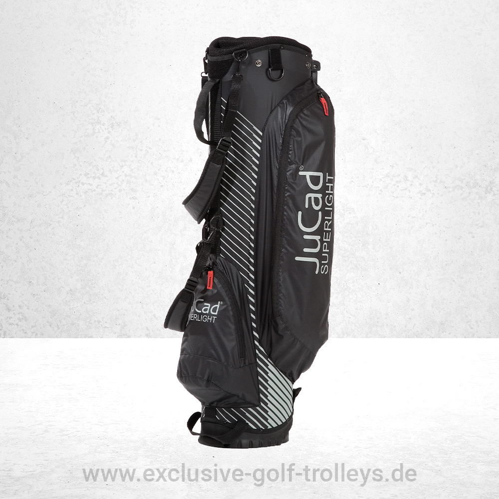 JuCad Golfbag Superlight 2in1 Grau Weiß 3 Golfbag JuCad Superlight 2in1, Tragebag, Cartbag, Federleicht, 4 Farben lieferbar, 1,4 kg, sicherer Stand auf dem Golftrolley,