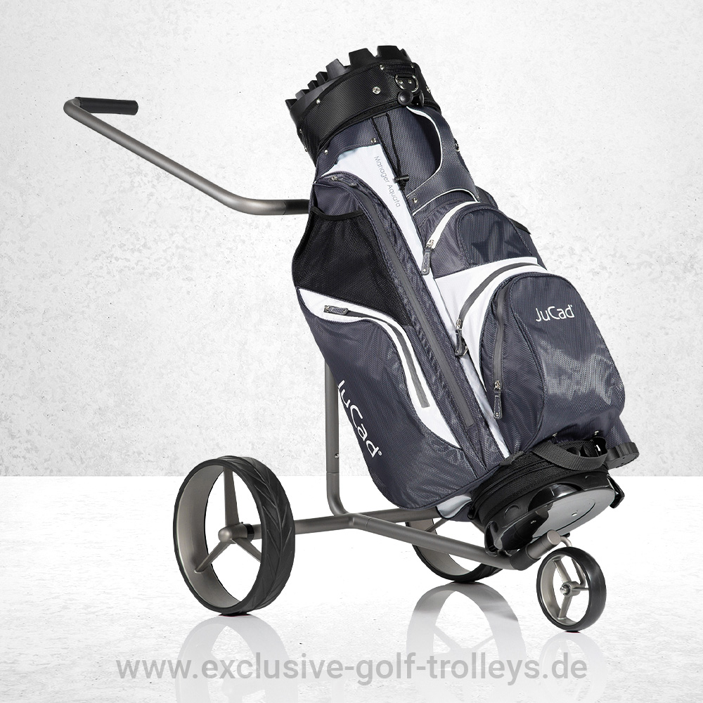JuCad Edition S 3-Rad Golftrolley 2 JuCad Edition S, JuCad Aluminium Travel Edition S, Golftrolley, Golfcaddy, JuCad Golfwagen manuell, 3-Rad Golftrolley, Modell Travel manuell,