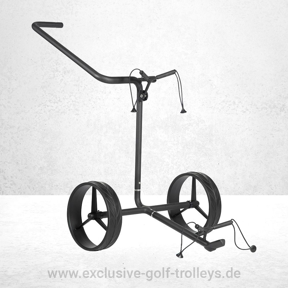 JuCad Carbon Shadow 2-Rad Golftrolley 1 JuCad Carbon Travel Shadow, Golftrolley, Golfcaddy, JuCad Golfwagen manuell, 2-Rad Golftrolley, Modell Travel manuell,
