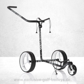 JuCad Carbon Zebra 3-Rad Golftrolley
