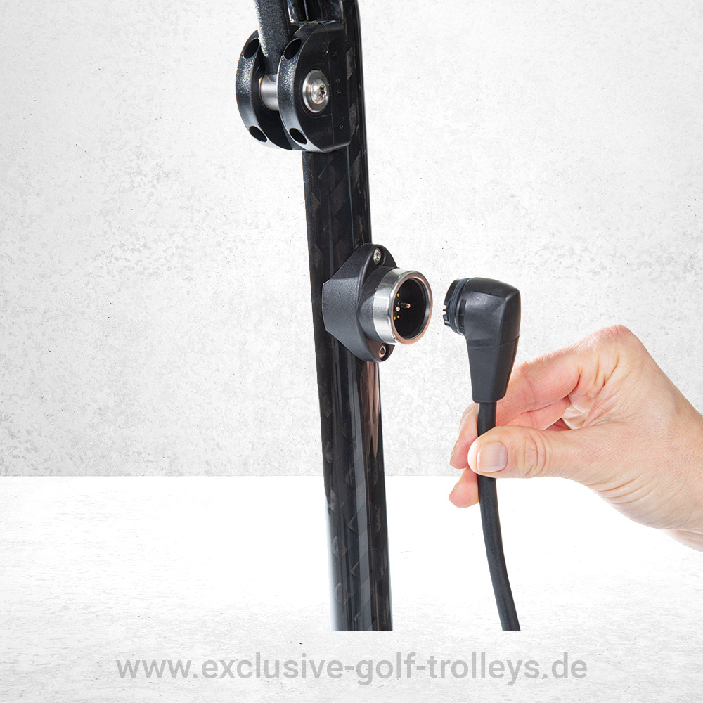 JuCad Carbon Travel 2.0 Spezial Golftrolley 6 JuCad Carbon Travel Nero SV 2.0 Golftrolley Golfcaddy Caddy Trolley E-Trolley 3k Carbon mit JuCad Bag Bag pro Schwarz