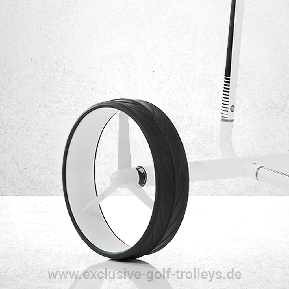 JuCad Carbon 3-Rad Golftrolley 3 JuCad Carbon Travel 2.0, JuCad Carbon, JuCad Travel, JuCad Golfcaddy, JuCad Golftrolley, JuCad Golf, Weiß