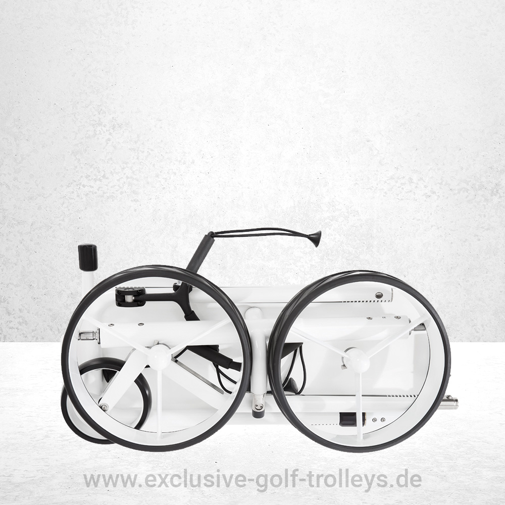 JuCad Carbon 3-Rad Golftrolley 2 JuCad Carbon Travel 2.0, JuCad Carbon, JuCad Travel, JuCad Golfcaddy, JuCad Golftrolley, JuCad Golf, Weiß