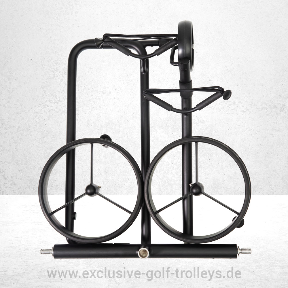 JuStar Black 1.0 Set 3 JuStar Black Series Golftrolley Trolley Caddy Golfcaddy Mattschwarz Elektrotrolley Elektrocaddy