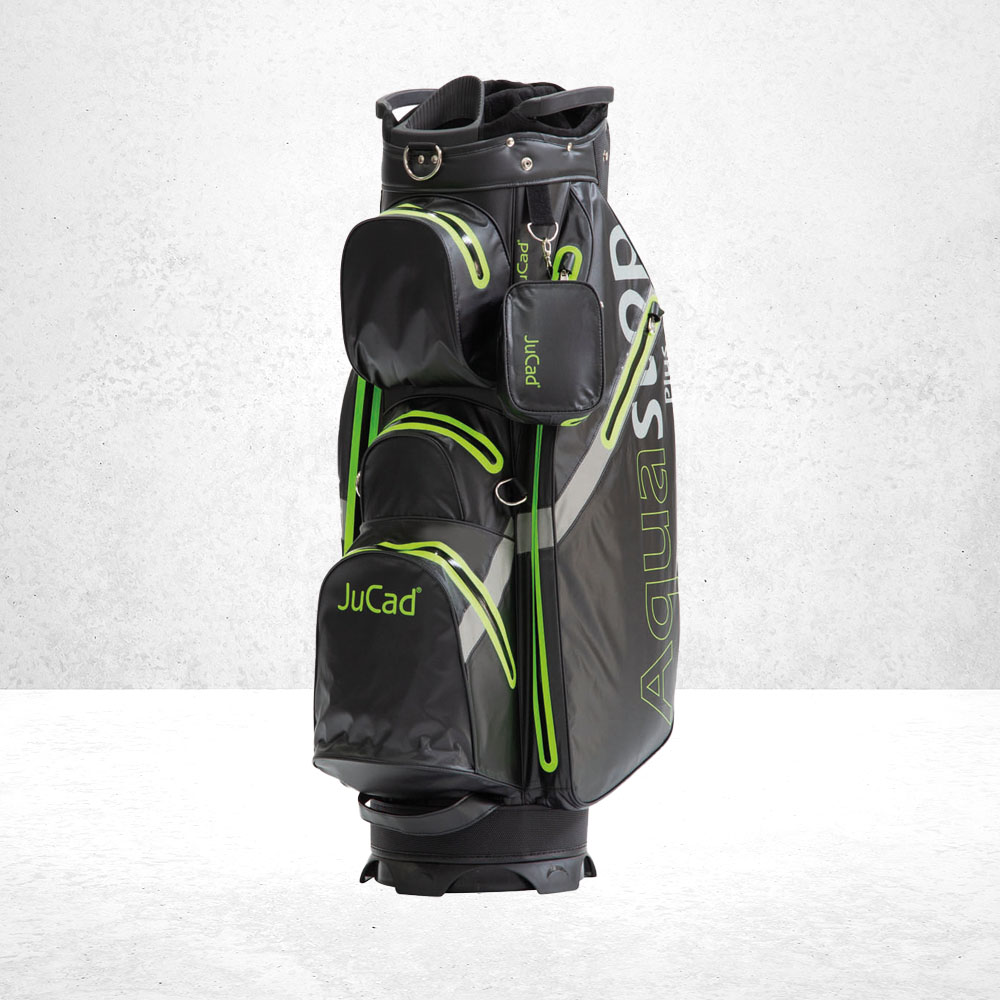 JuCad Golfbag Aquastop PLUS Schwarz Grün 8 JuCad Golfbag Aquastop PLUS Schwarz Grün, Wasserdicht