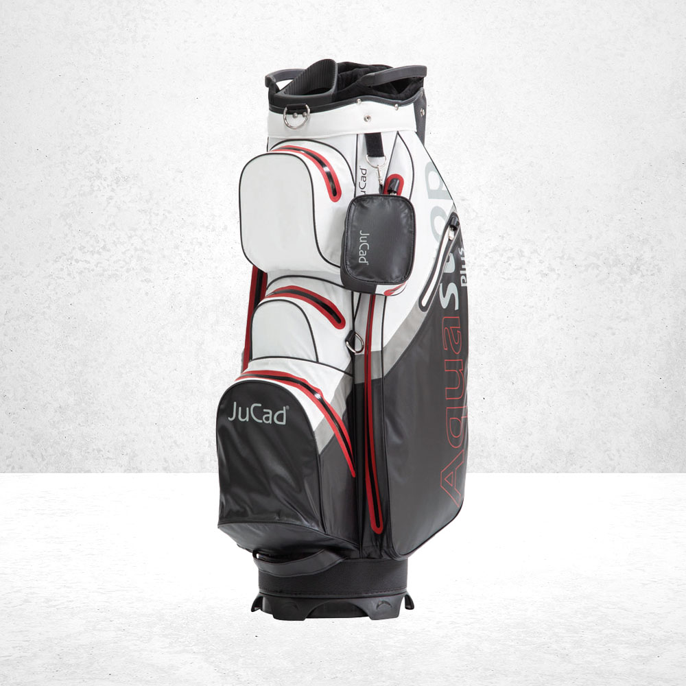 JuCad Golfbag Aquastop PLUS Schwarz Grün 13 JuCad Golfbag Aquastop Schwarz Weiß Rot, Wasserdicht