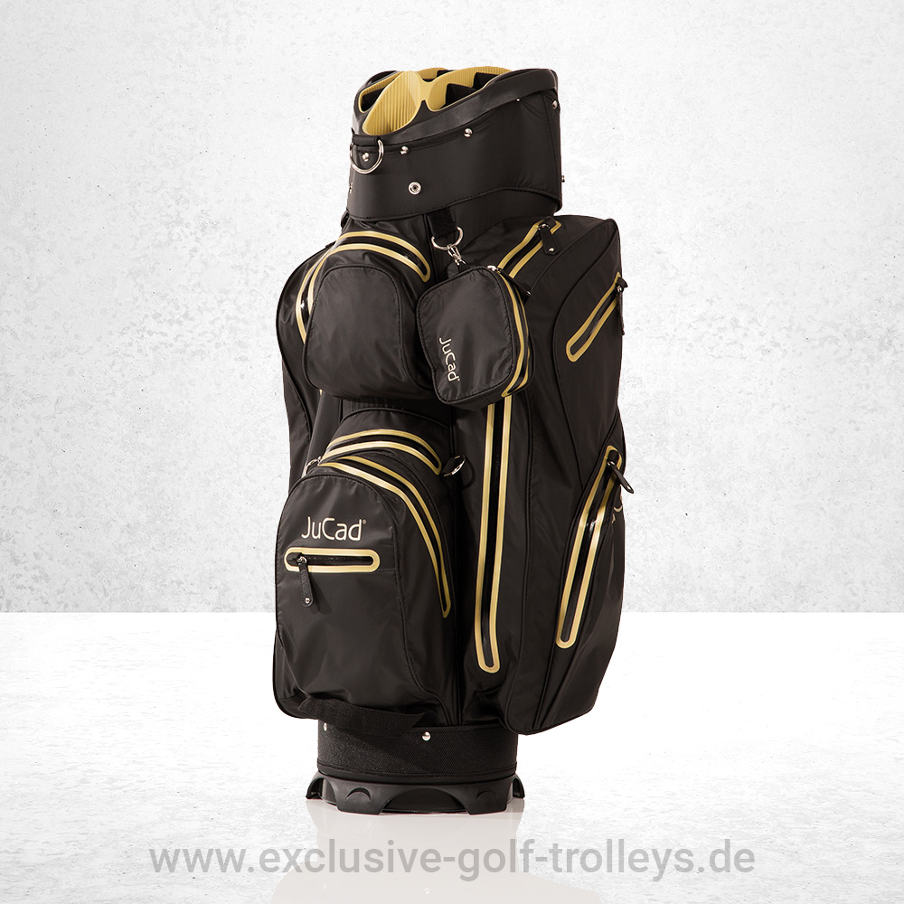 JuCad Golfbag Aquastop Schwarz Gold 1 Golfbag JuCad Aquastop