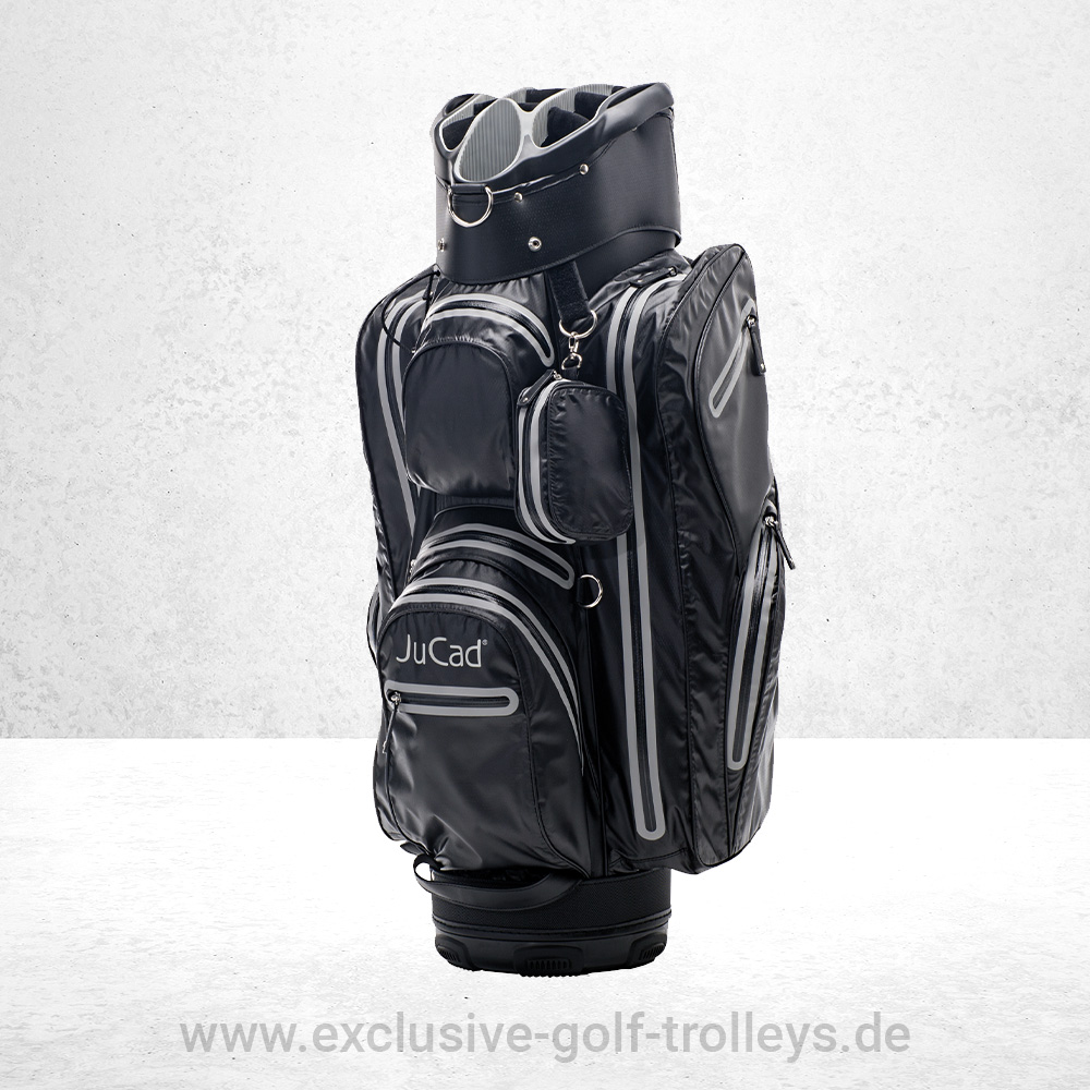 JuCad Golfbag Aquastop Schwarz Gold 3 Golfbag JuCad Aquastop