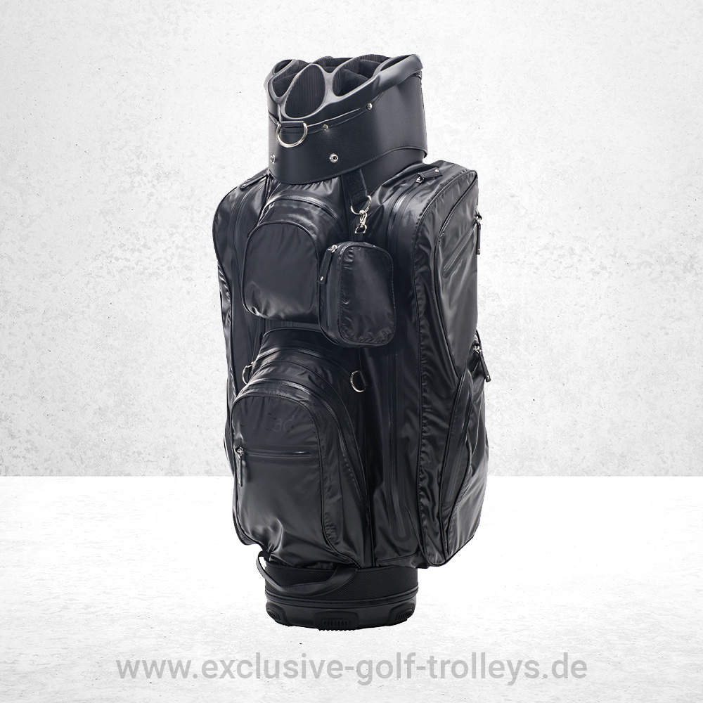 JuCad Golfbag Aquastop Schwarz Gold 8 Golfbag JuCad Aquastop