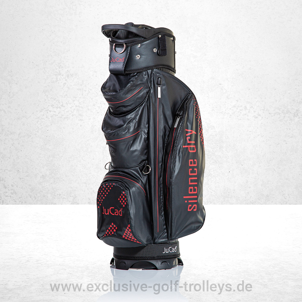 JuCad Golfbag Silence Dry Schwarz-Rot 1 Golfbag JuCad Silence Dry