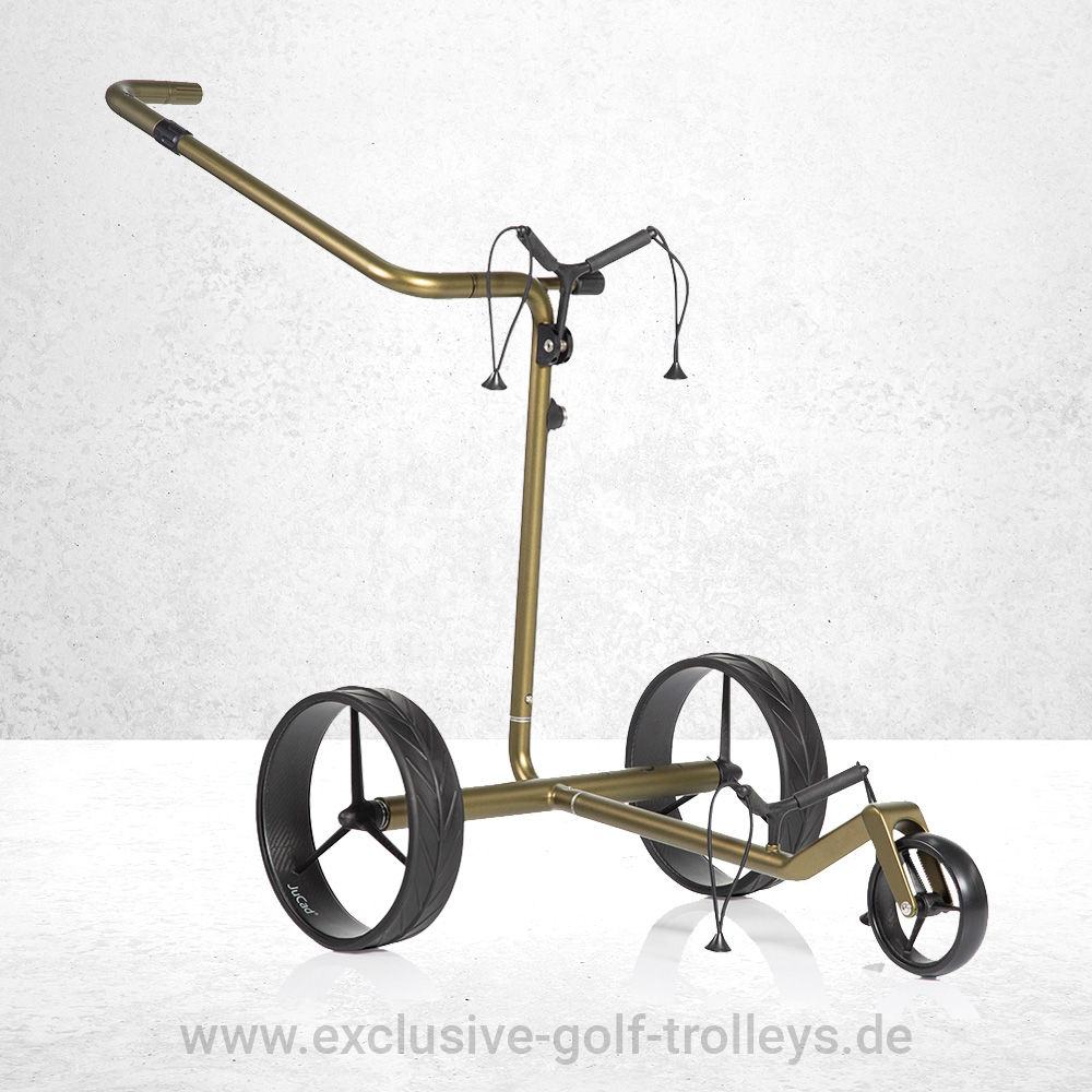 JuCad Carbon Travel 2.0 Verde Black Golftrolley 1 Elektrocaddy JuCad Carbon Travel Verde Black 2.0