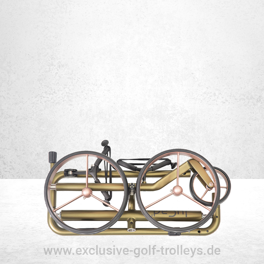 JuCad Carbon Travel 2.0 Verde Rosé Golftrolley 2 Elektrocaddy JuCad Carbon Travel Verde Rosé 2.0