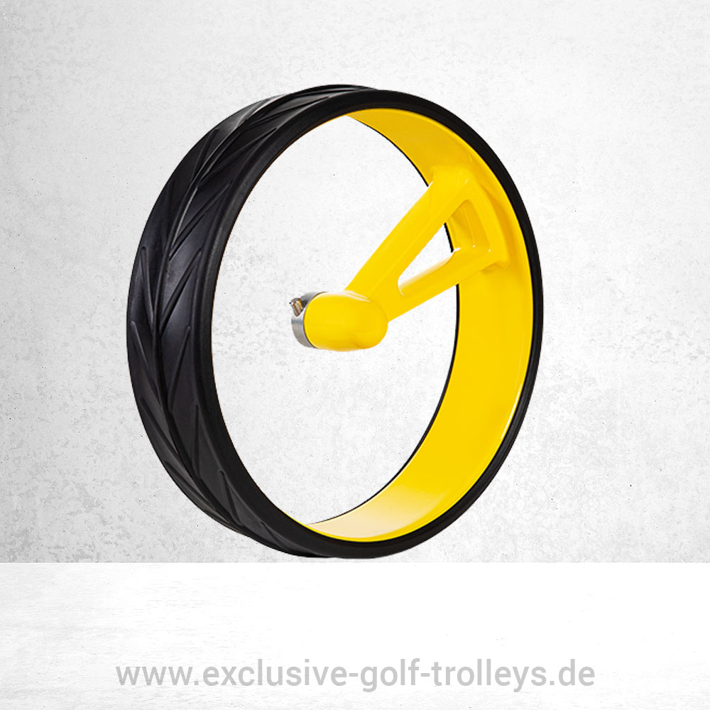 JuCad Felgen Phantom Komplettsatz mit Reifen 7 JuCad Phantom 1-Speichen Felgen Gelb mit Reifen Schwarz