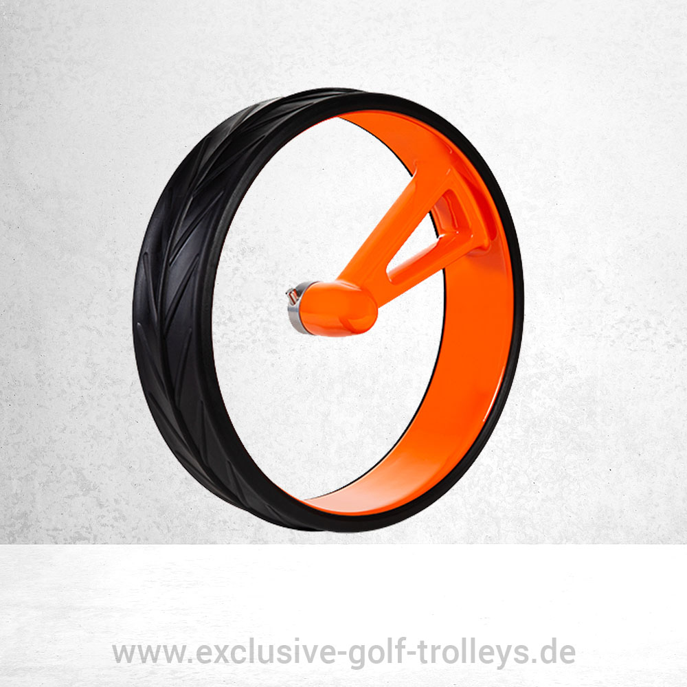 JuCad Felgen Phantom Komplettsatz mit Reifen 10 JuCad Phantom 1-Speichen Felgen Orange mit Reifen Schwarz