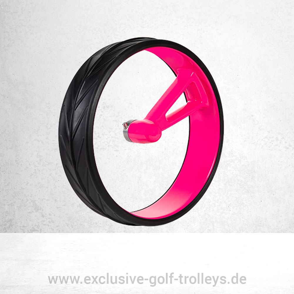 JuCad Felgen Phantom Komplettsatz mit Reifen 8 JuCad Phantom 1-Speichen Felgen Pink mit Reifen Schwarz