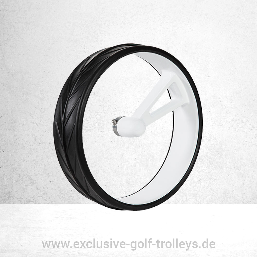 JuCad Felgen Phantom Komplettsatz mit Reifen 6 JuCad Phantom 1-Speichen Felgen Weiß mit Reifen Schwarz