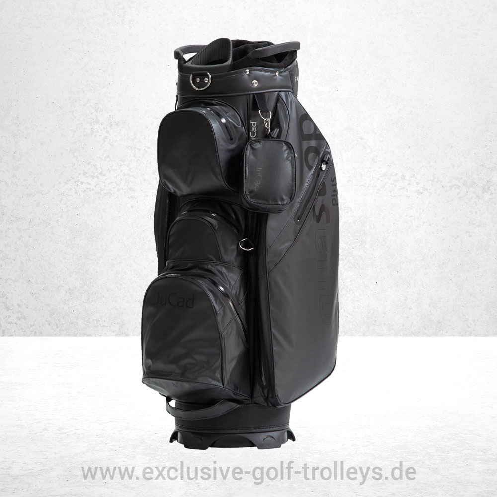 JuCad Golfbag Aquastop PLUS Schwarz Titan 3 JuCad Golfbag Aquastop PLUS. Wasserdicht, neues Design, verbesserte Reißverschlüsse
