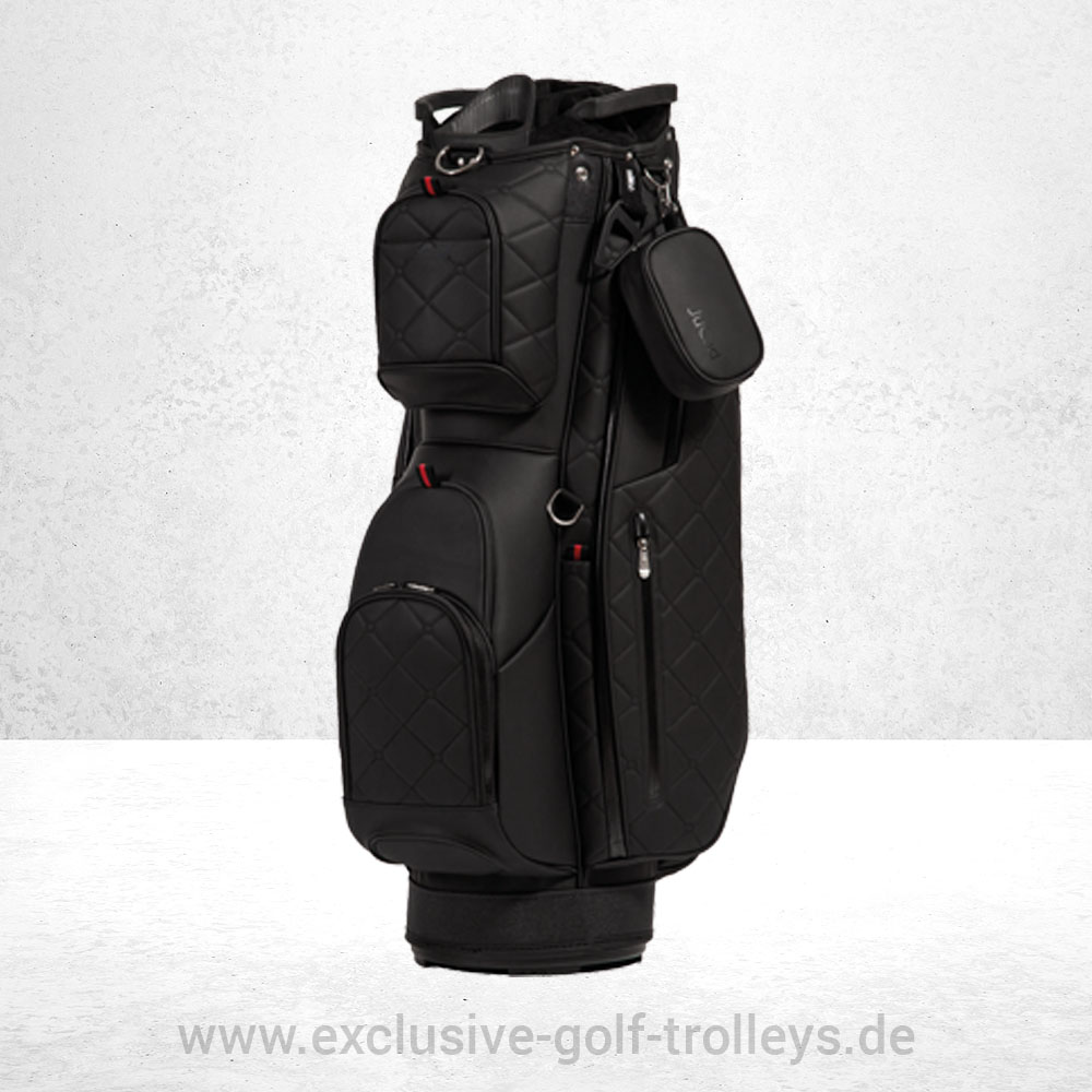 JuCad Golfbag First Class Dunkelblau 3 JuCad Golfbag first Class in Schwarz, Wasserabweisend, 14-fache Schlägerunterteilung, Gesteppte Optik,
