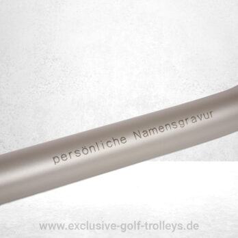 JuCad Gravur für Edelstahl und Titan Trolleys Caddys