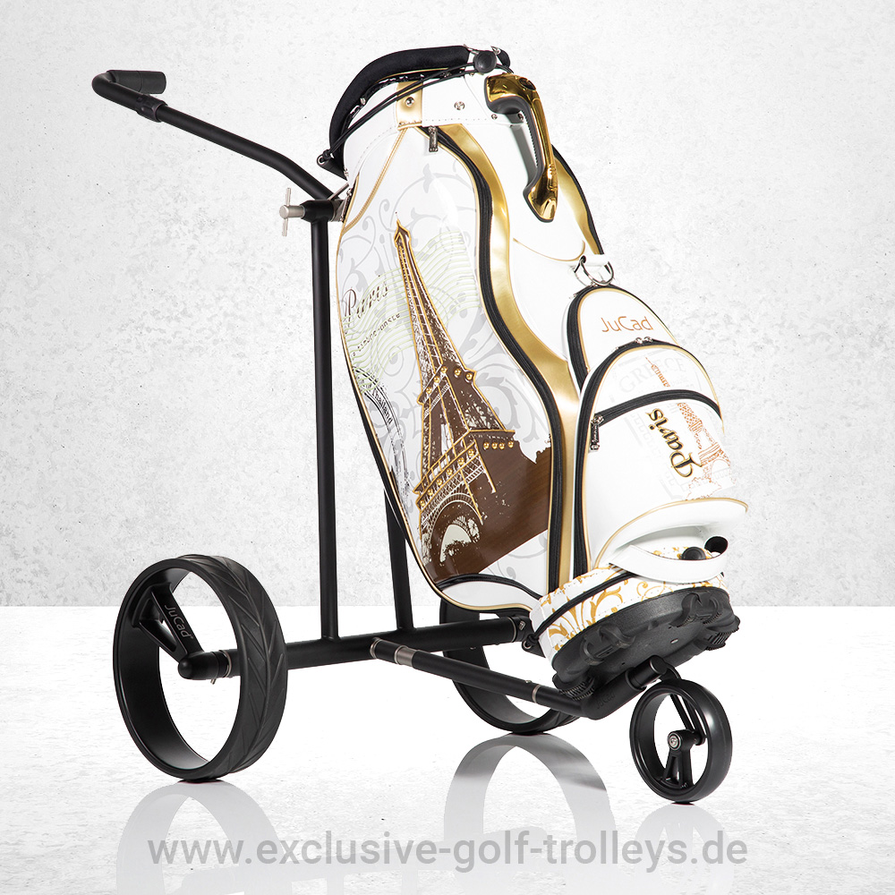 JuCad Phantom Titan 2.0 Golftrolley Black on Black 3 Elektrotrolley JuCad Phantom eX Titan 2.0 Golftrolley Caddy Golfcaddy