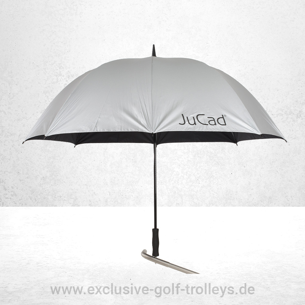 JuCad Zubehör Set Drive Titangrau 3 JuCad JuStar Golfschirm, Golf Schirm, Silber, 99% UV-Schutz, 99% UV Protection, Schirmhalterung, JuCad