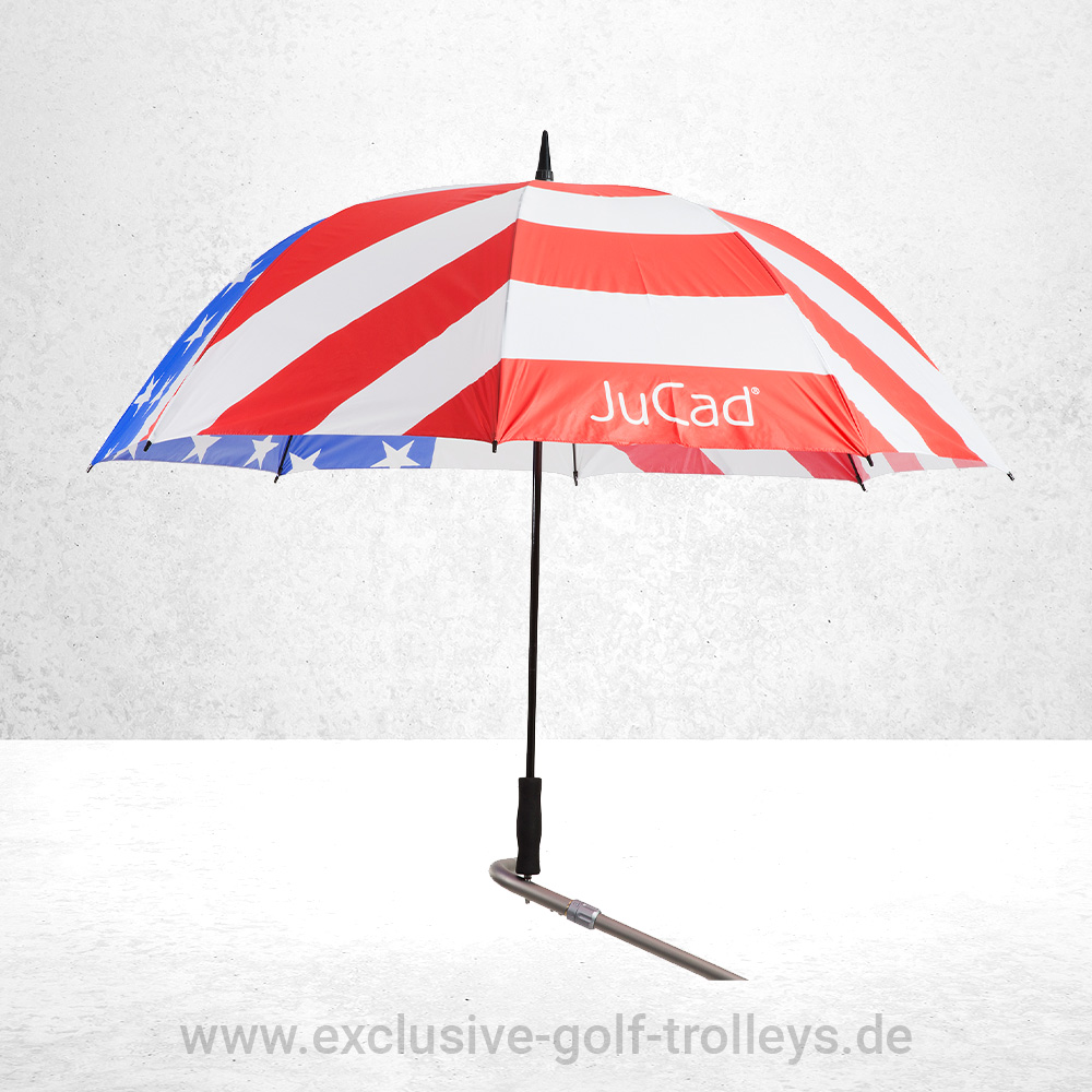 JuCad Carbon Travel 2.0 USA Golftrolley 9 JuCad Schirm