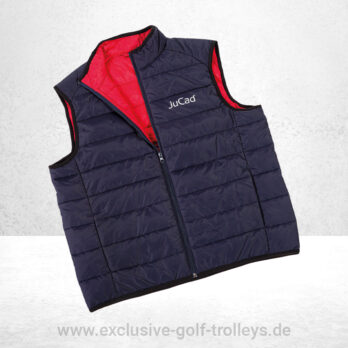 JuCad Steppweste Herren dunkelblau-rot