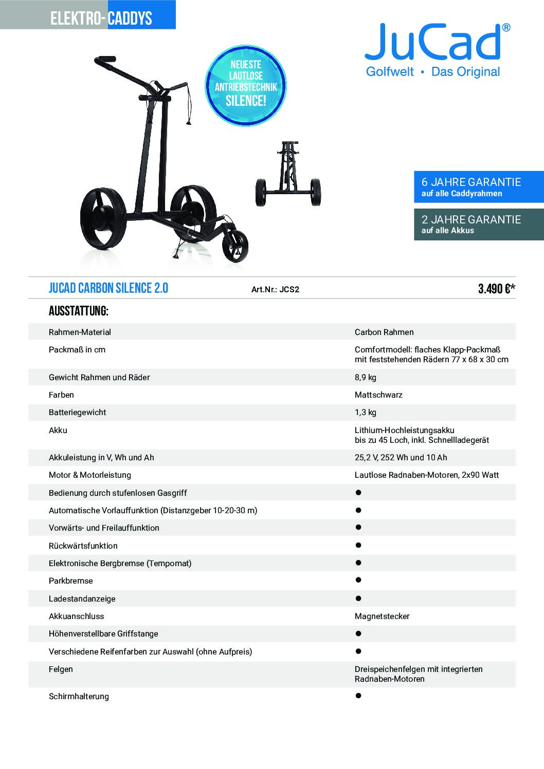 JuCad Carbon Silence 2.0 Golftrolley 13 JuCad Carbon Silence 2.0 Golftrolley – Bild 13