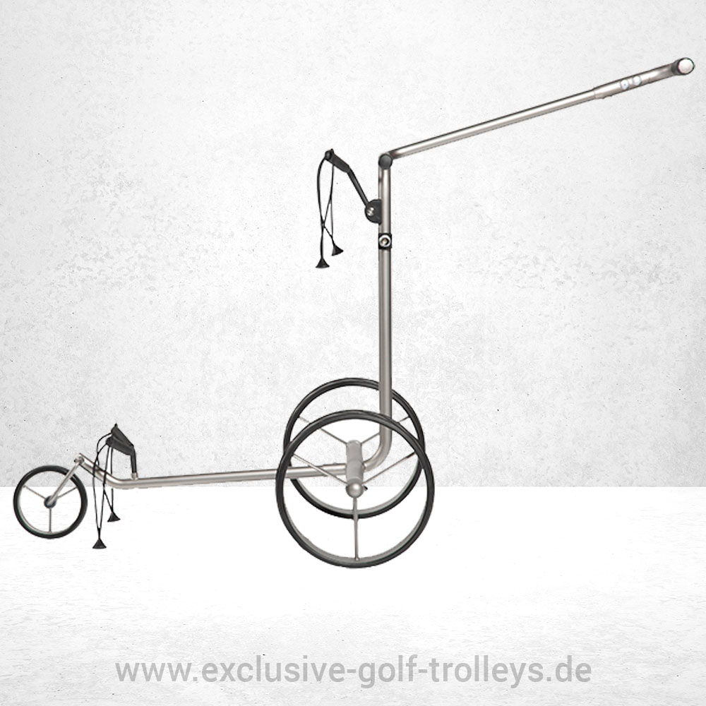 JuCad Titan Drive SL 1.0 Master Golftrolley Set 3 JuCad Drive SL Titan Travel 2.0 Golfcaddy Golftrolley Caddy E-Caddy E-Trolley Titanmatt