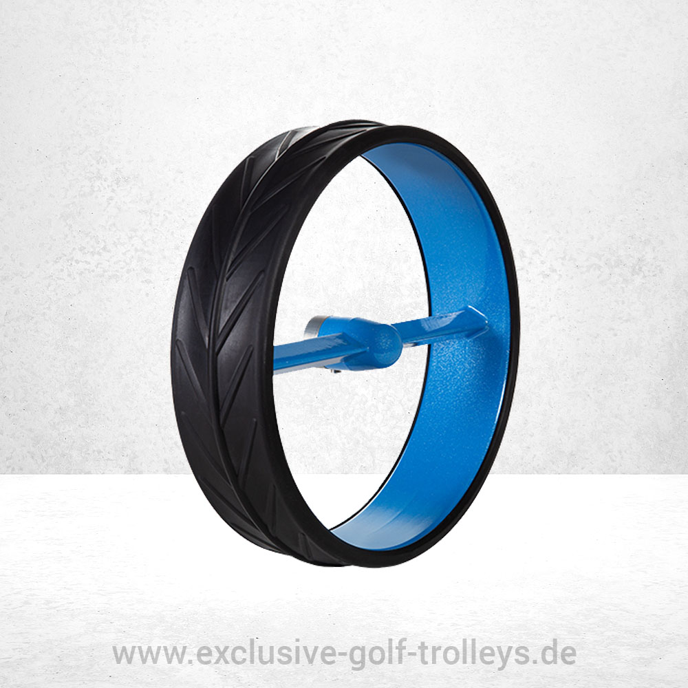 JuCad Ghost Titan 2.0 Golftrolley 16 JuCad Ghost 2-Speichen Felgen Blau mit Reifen Schwarz