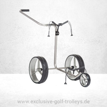 JuCad Junior 2-Rad Golftrolley Edelstahl